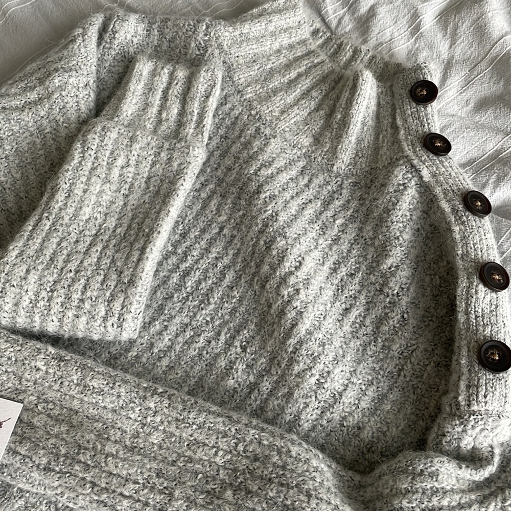 Cropped Turtleneck Sweater